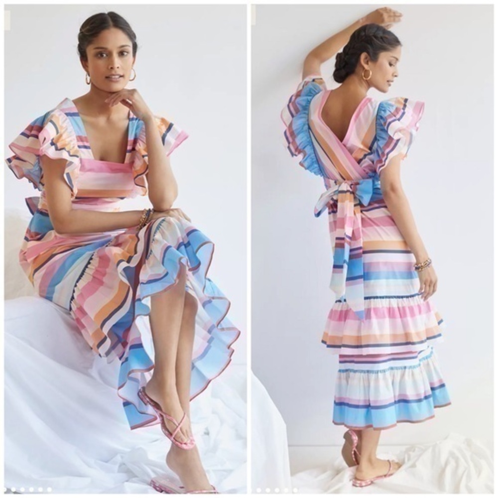 💋Anthropologie Plenty by Tracy maxi dress size S
